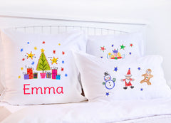 Christmas Tree Joy - Kids Personalized Pillowcase Collection