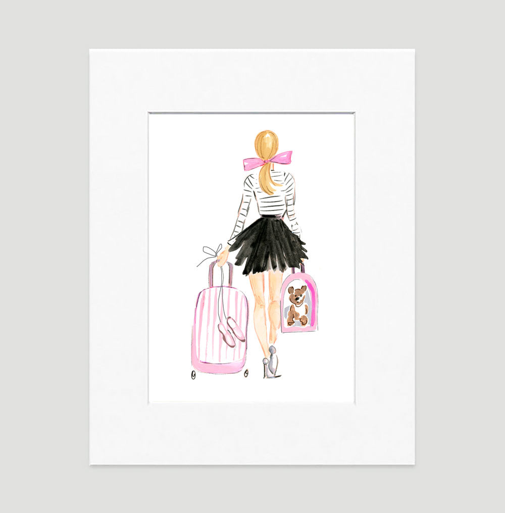 Perfectly Poised Art Print - Fashion Illustration Wall Art Collection-Di Lewis