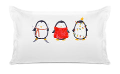 Christmas Penguins - Kids Personalized Pillowcase Collection