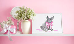 Pippa Pig Art Print - Animal Illustrations Wall Art Collection-Di Lewis