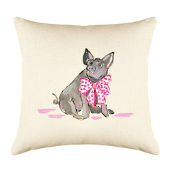 Pippa Pig Throw Pillow Cover - Animal Illustrations Throw Pillow Cover Collection-Di Lewis