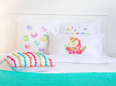 Pink Unicorn - Personalized Kids Pillowcase Collection