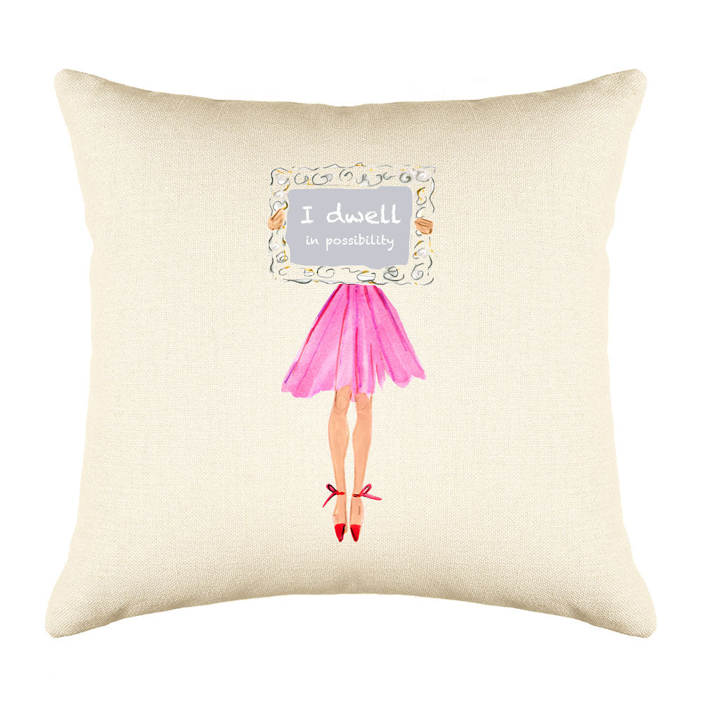 Possibility Throw Pillow Cover - Fashion Illustrations Throw Pillow Cover Collection-Di Lewis
