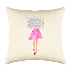 Possibility Throw Pillow Cover - Fashion Illustrations Throw Pillow Cover Collection-Di Lewis