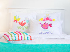 Pretty Pink Fish - Personalized Kids Pillowcase Collection
