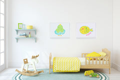 Prince Froggy Art Print - Kids Wall Art Collection-Di Lewis