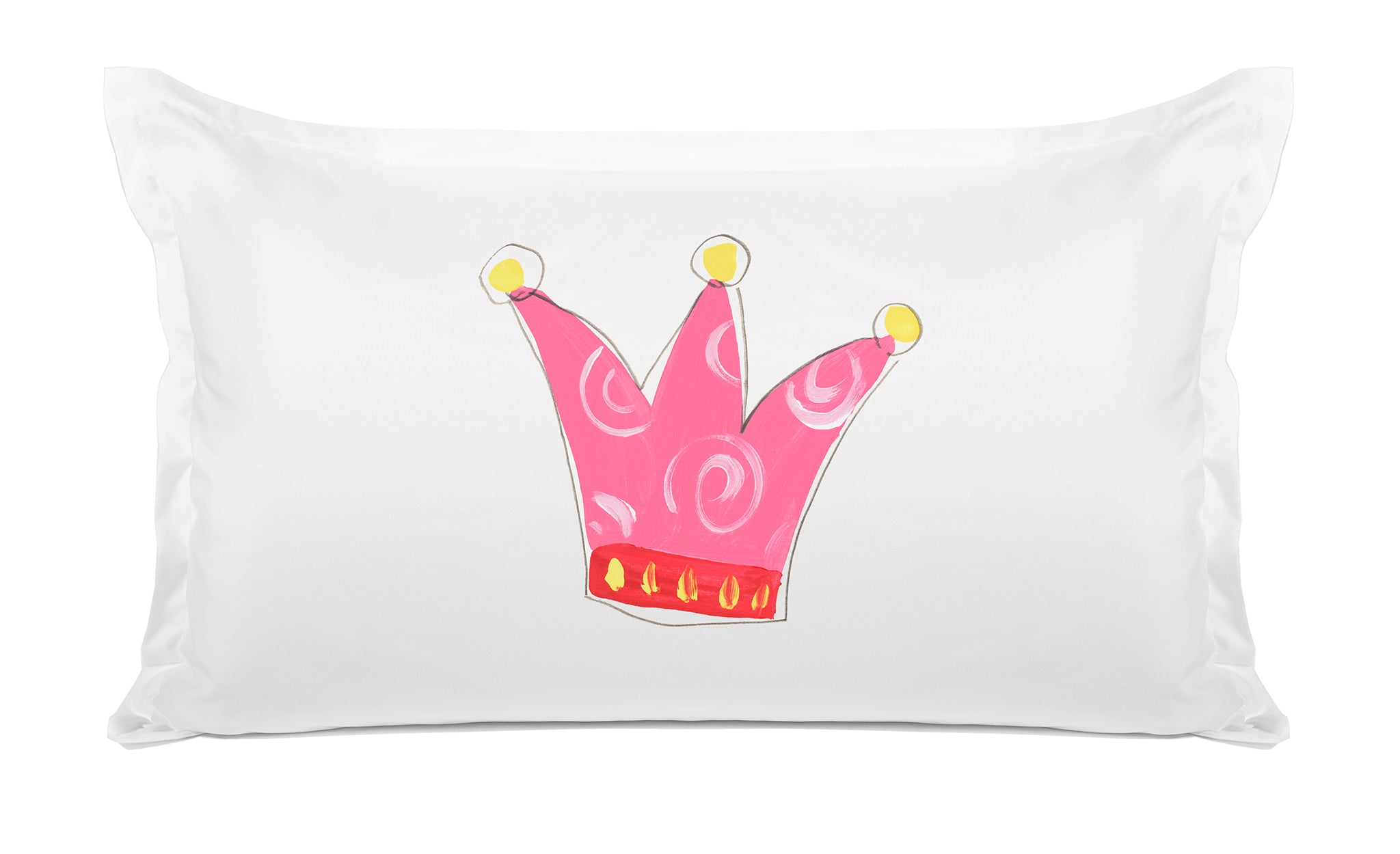 Pretty Pink Crown - Personalized Kids Pillowcase Collection