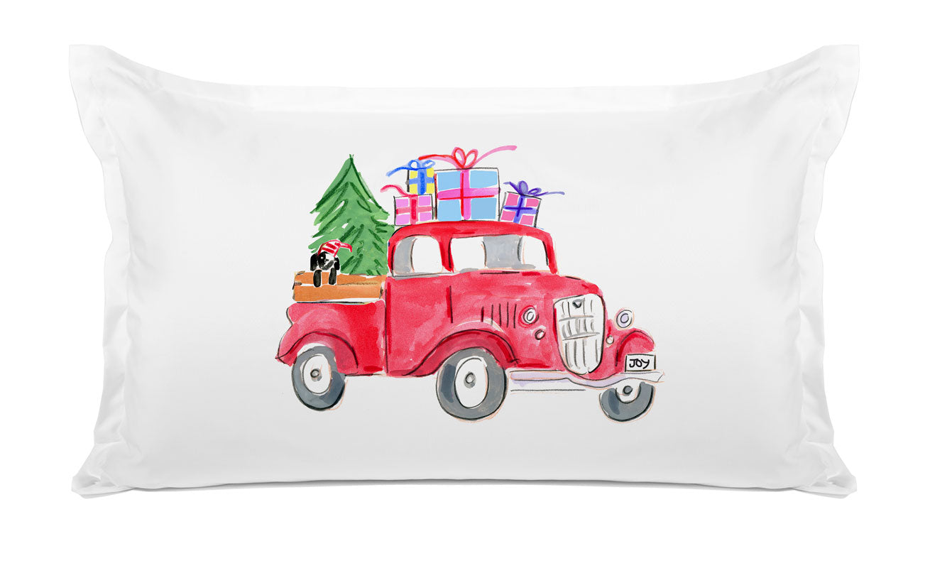 Christmas Truck Delivery - Kids Personalized Pillowcase Collection