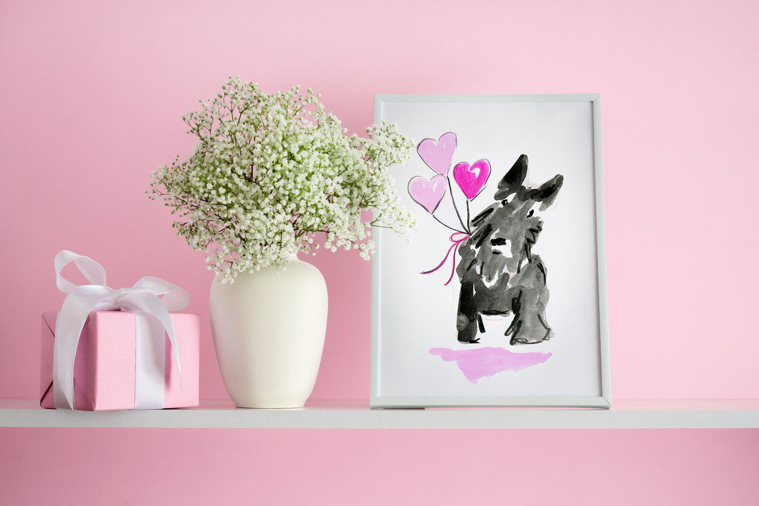 Sammie Scottie - Dog Illustrations Wall Art Collection-Di Lewis