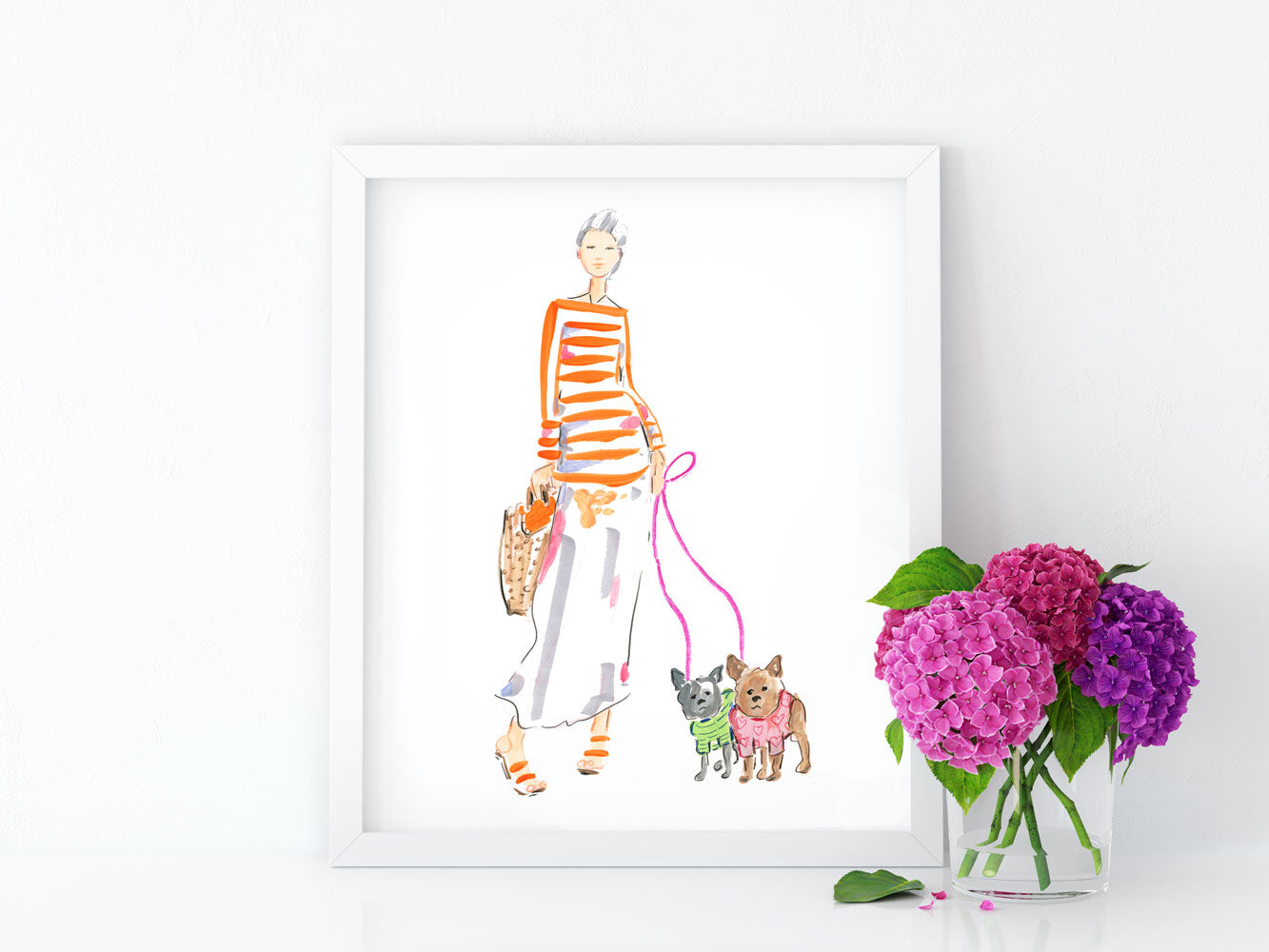 Simply Natural Art Print - Fashion Illustration Wall Art Collection-Di Lewis