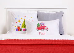 Christmas Truck Delivery - Kids Personalized Pillowcase Collection