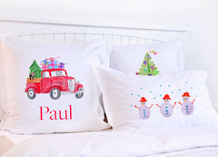 Christmas Truck Delivery - Kids Personalized Pillowcase Collection