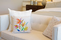 Strelitzia Throw Pillow Cover - Decorative Designs Throw Pillow Cover Collection
