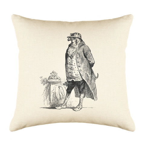 The Honorable Falcon Throw Pillow Cover - Animal Illustrations Throw Pillow Cover Collection-Di Lewis