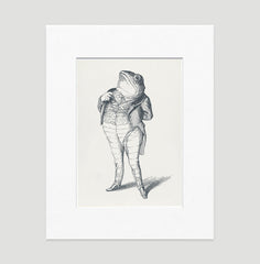 The Patriotic Frog Art Print - Animal Illustrations Wall Art Collection-Di Lewis