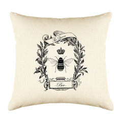 The Queen Bee Throw Pillow Cover - Decorative Designs Throw Pillow Cover Collection-Di Lewis