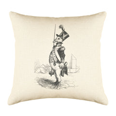 The Three Star Sergeant Throw Pillow Cover - Animal Illustrations Throw Pillow Cover Collection-Di Lewis