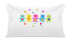 Pretty Colorful Bears - Personalized Kids Pillowcase Collection