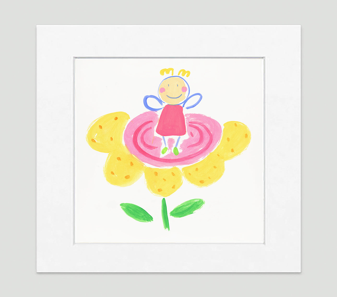 The Flower Fairy Art Print - Kids Wall Art Collection-Di Lewis