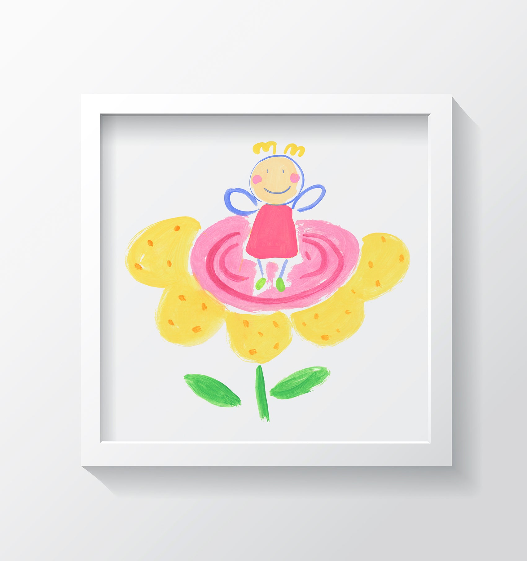 The Flower Fairy Art Print - Kids Wall Art Collection-Di Lewis