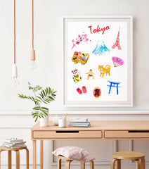 Tokyo Art Print - Travel Print Wall Art Collection-Di Lewis
