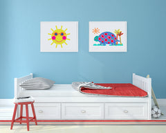 Tommy Tortoise Art Print - Kids Wall Art Collection-Di Lewis