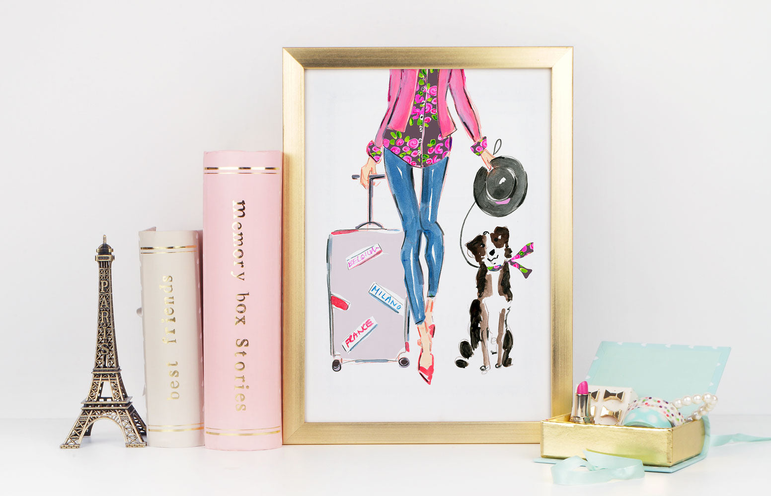 Travel Chic Art Print - Fashion Illustration Wall Art Collection-Di Lewis