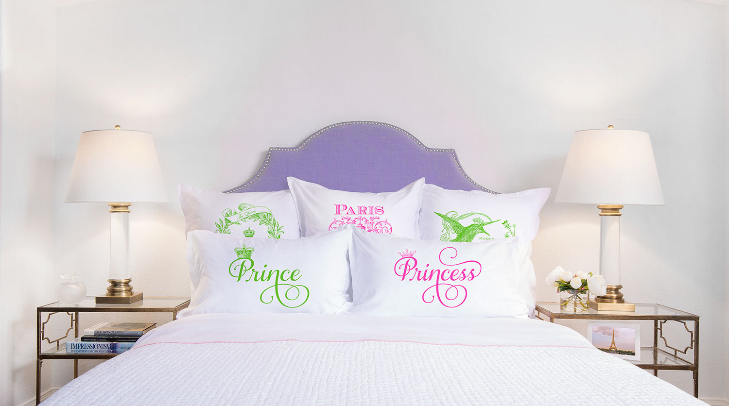 Prince, Princess - His & Hers Pillowcase Collection-Di Lewis