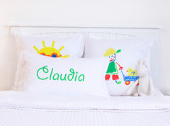 Colorful Boy and Duck - Personalized Kids Pillowcase Collection