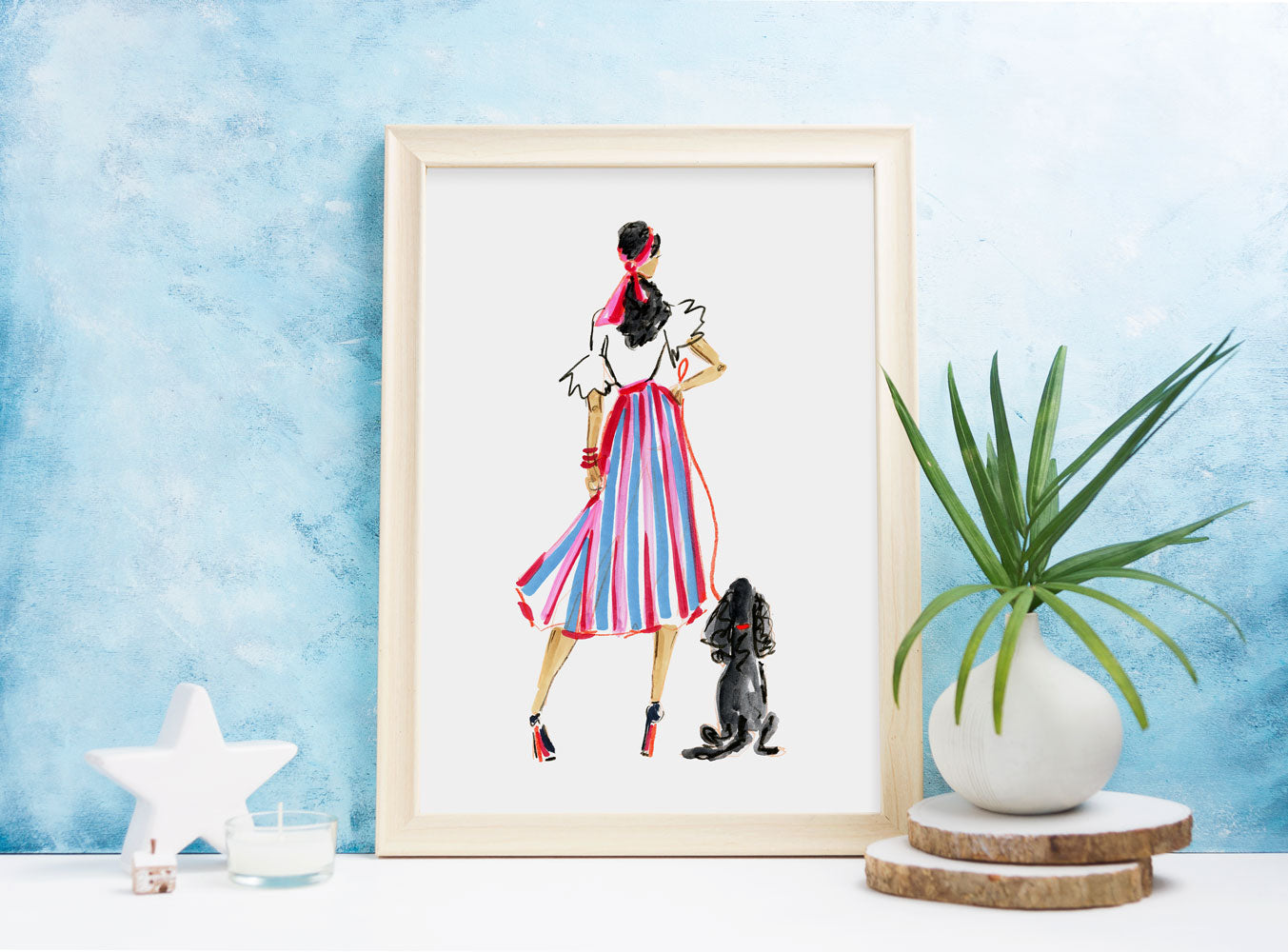 West Side Story Art Print - Fashion Illustration Wall Art Collection-Di Lewis