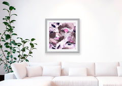 Helena Grey Purple Art Print - Impressionist Art Wall Decor Collection-Di Lewis