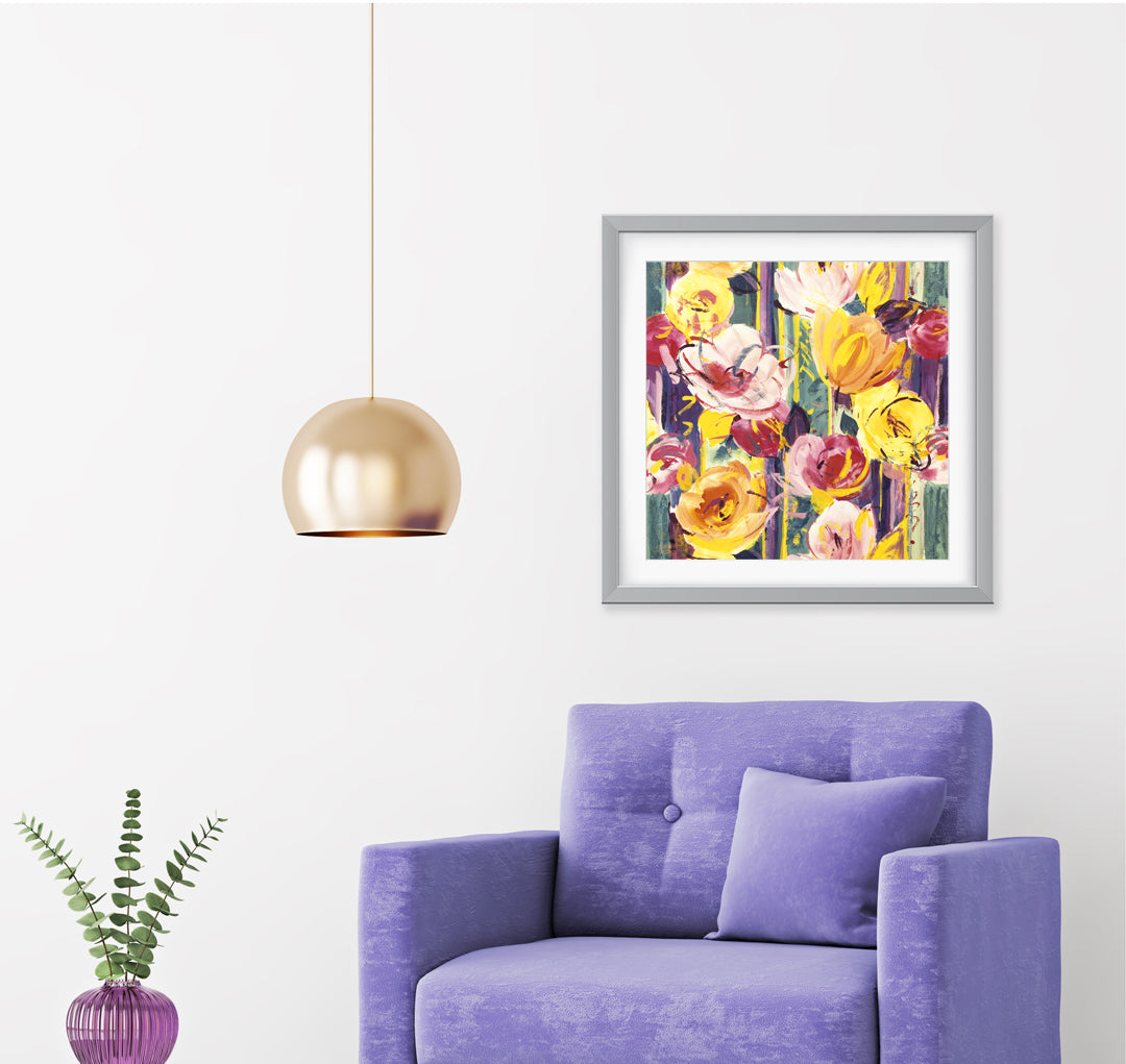 Delaunay Pink Gold Art Print - Impressionist Art Wall Decor Collection-Di Lewis