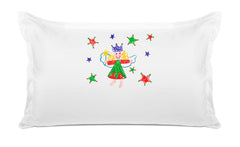 Christmas Stars Red & Green - Kids Personalized Pillowcase Collection