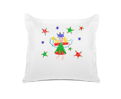 Christmas Stars Red & Green - Kids Personalized Pillowcase Collection