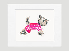 Yuki Yorkie Art Print - Dog Illustrations Wall Art Collection-Di Lewis