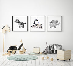 Zebra Art Print - Kids Wall Art Collection-Di Lewis