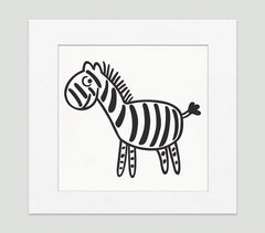 Zebra Art Print - Kids Wall Art Collection-Di Lewis