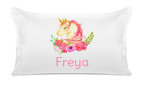 Pink Unicorn - Personalized Kids Pillowcase Collection